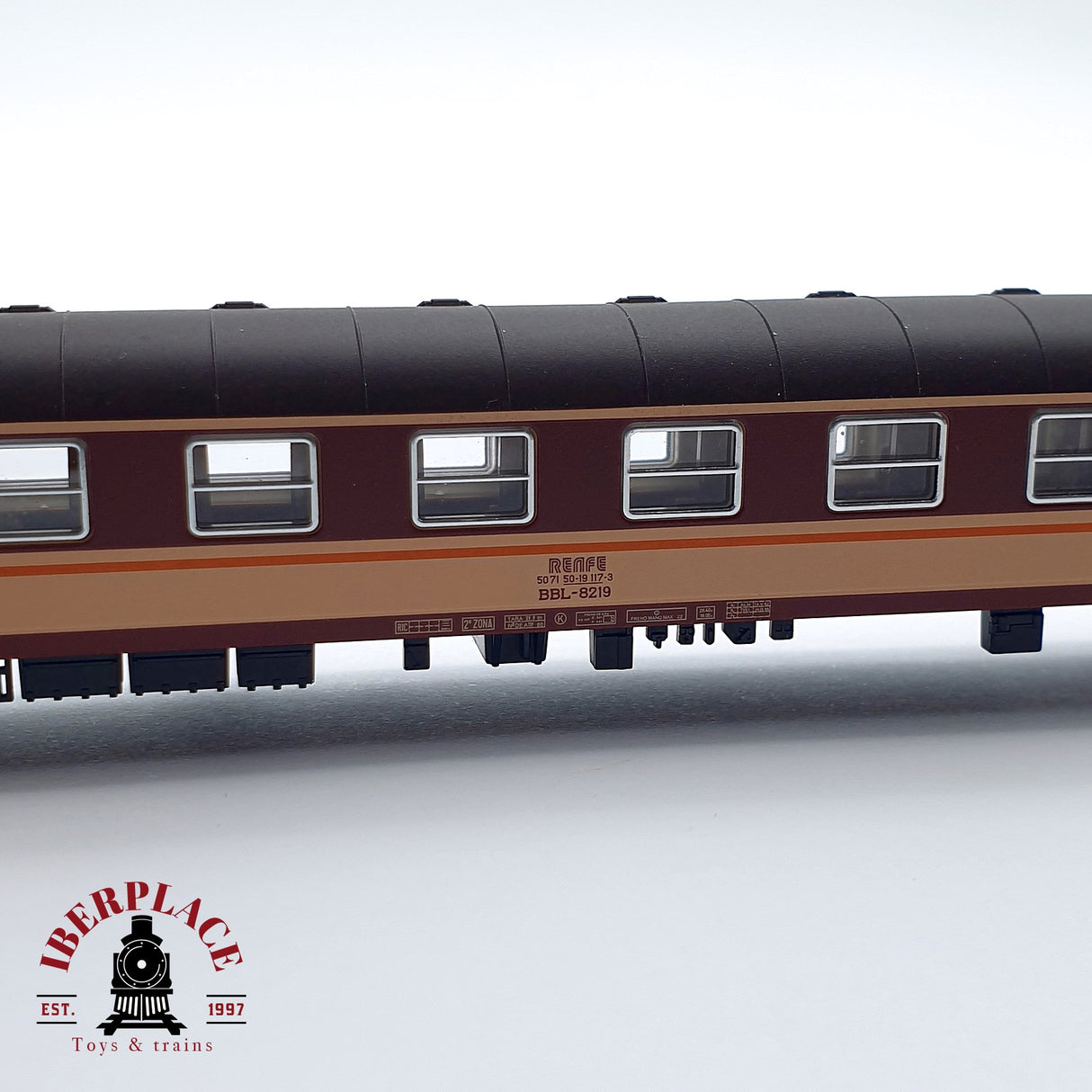 ♻️2. mano - Fleischmann vagón literas serie 8000 decoración estrella RENFE N escala 1:160