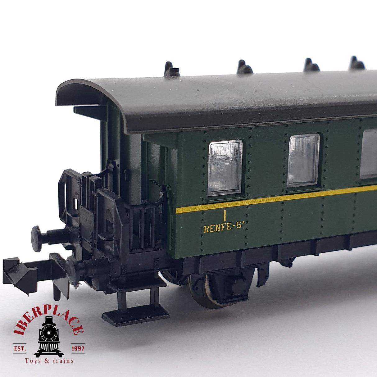 ♻️ Segunda mano - Roco 24413 vagón pasajeros RENFE A522 verde N escala 1:160 1/2