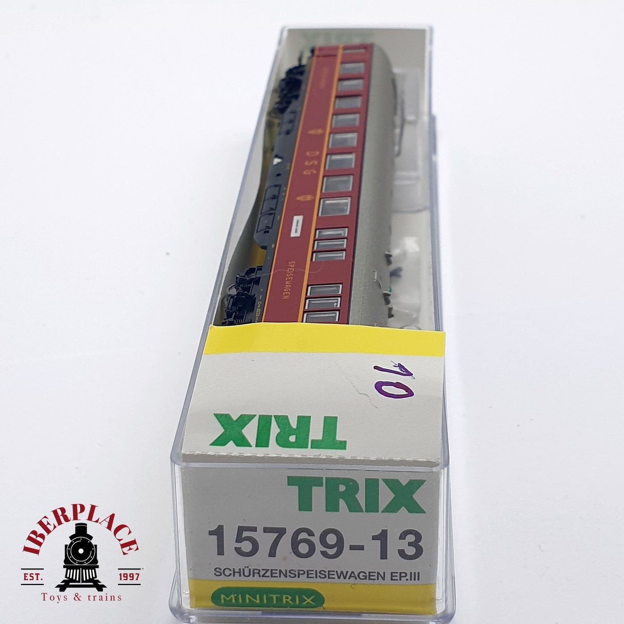 ♻️ Segunda mano - Minitrix 15769-13 vagón pasajeros restaurante DSG 1187 N escala 1:160