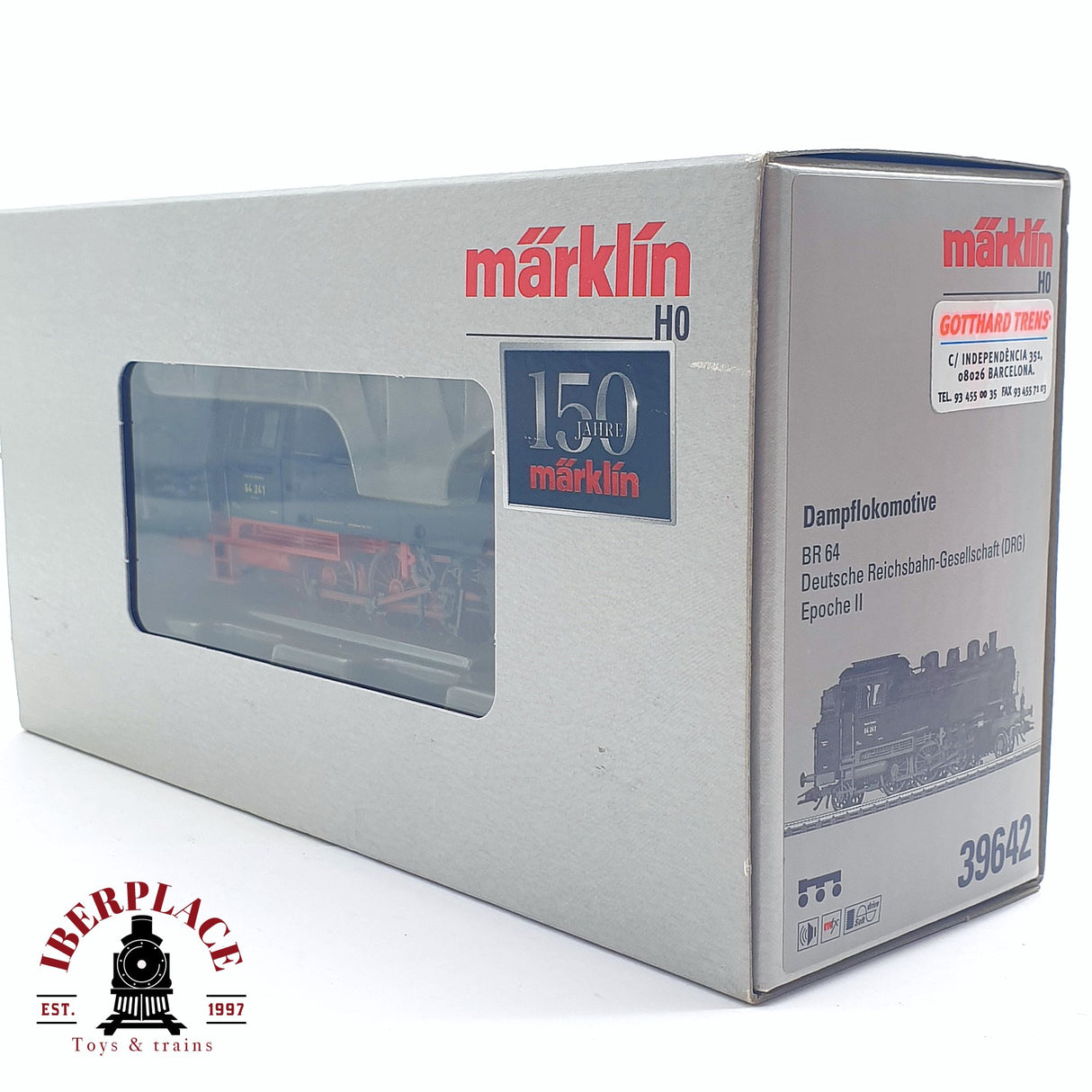 ♻️ 2da mano - Märklin 39642 Digital Locomotora de vapor DR 64 241 con sonido H0 escala 1:87