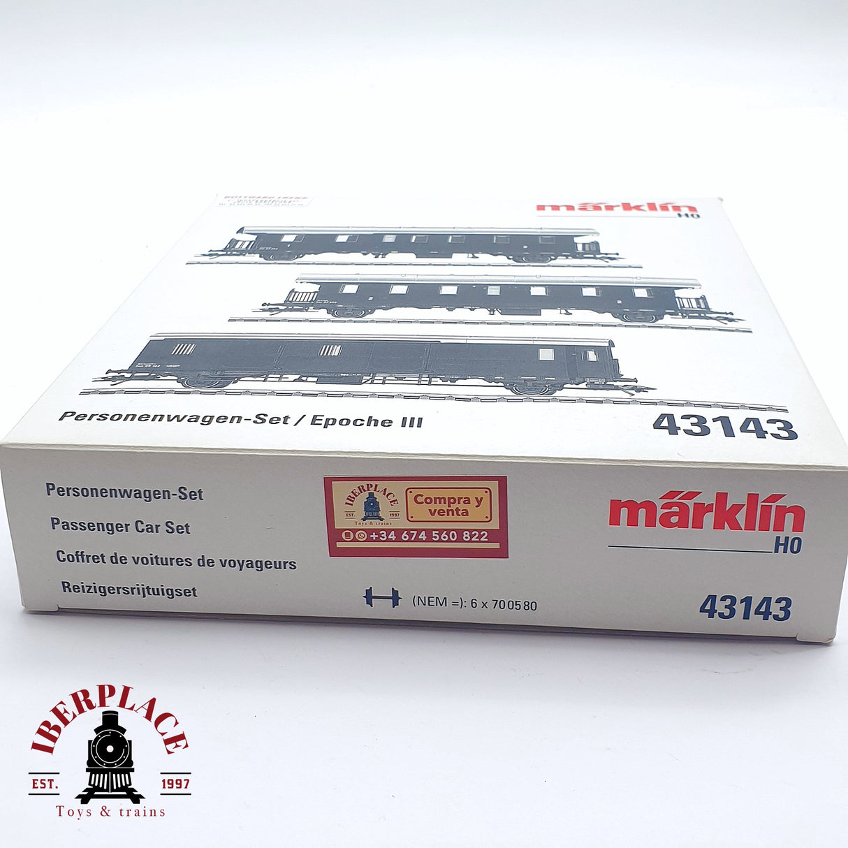 ♻️ 2da mano - Märklin 43143 Set de pasajeros y equipajes ÖBB H0 escala 1:87