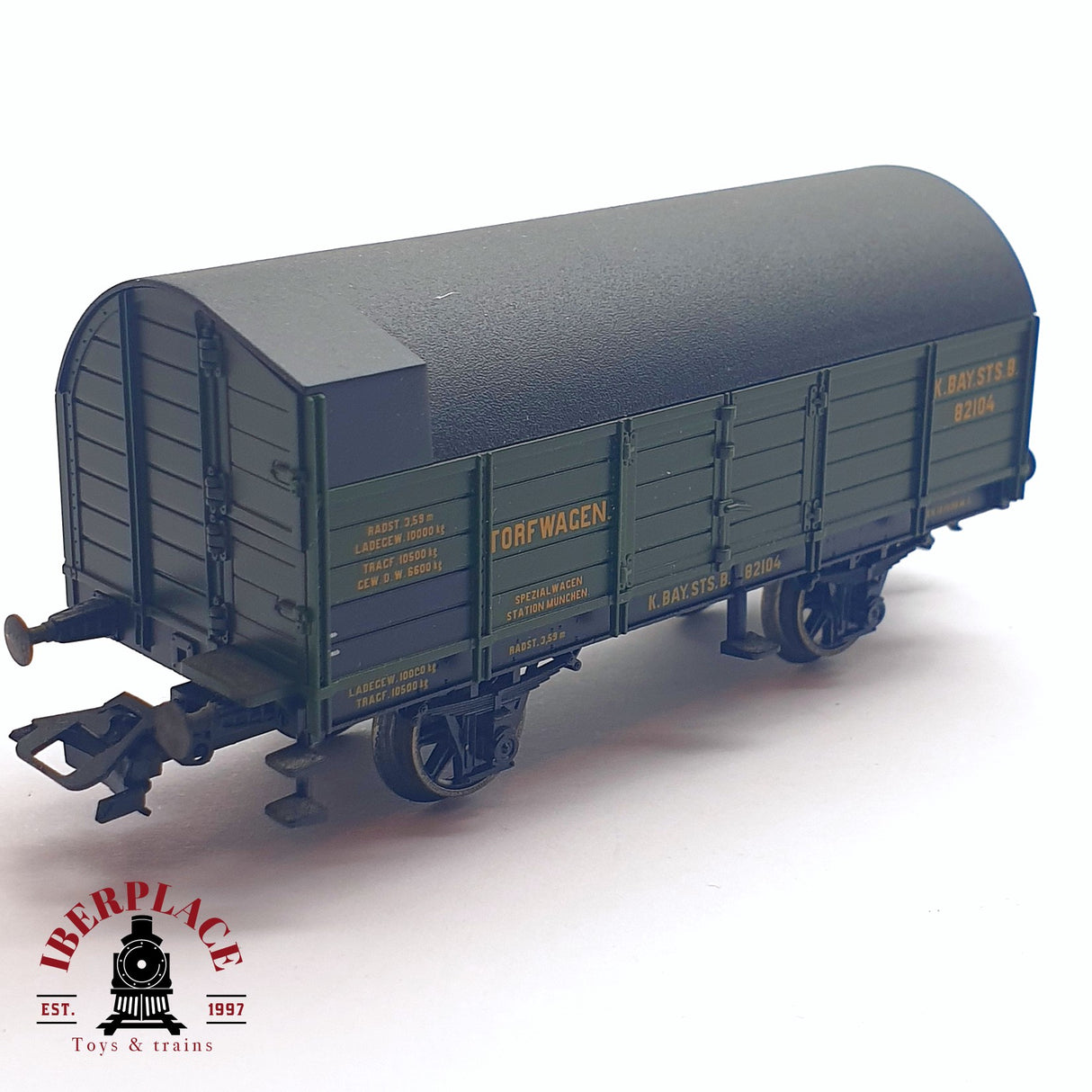 ♻️ 2da mano - Märklin 45094 vagón mercancias K.Bay.Sts.B Torfwagen H0 escala 1:87