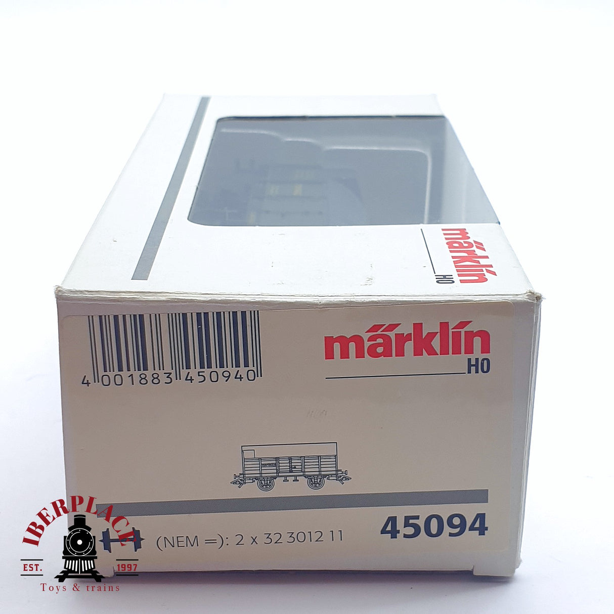 ♻️ 2da mano - Märklin 45094 vagón mercancias K.Bay.Sts.B Torfwagen H0 escala 1:87