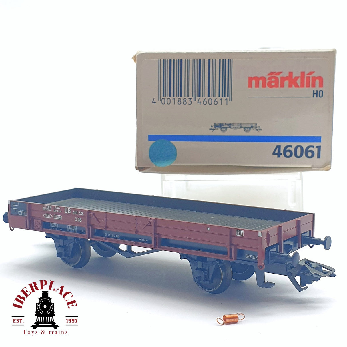 ♻️ 2da mano - Märklin 46061 vagón mercancias plataforma H0 escala 1:87