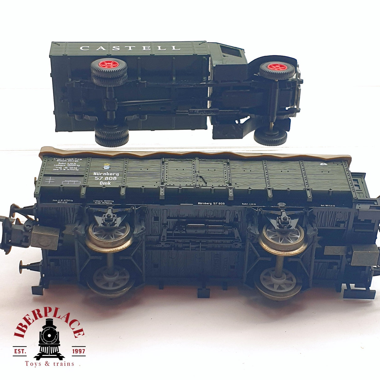 ♻️ 2da mano - Trix 46061 vagón central con compartimentos Castell H0 escala 1:87