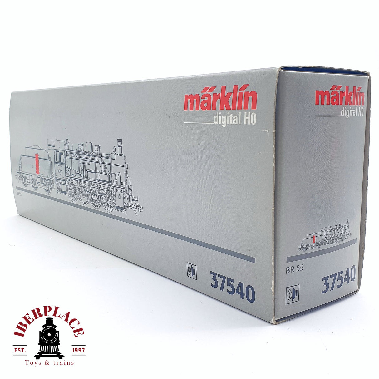 ♻️ 2da mano - Märklin 37540 Digital Locomotora de vapor DR 55 3634 con sonido H0 escala 1:87