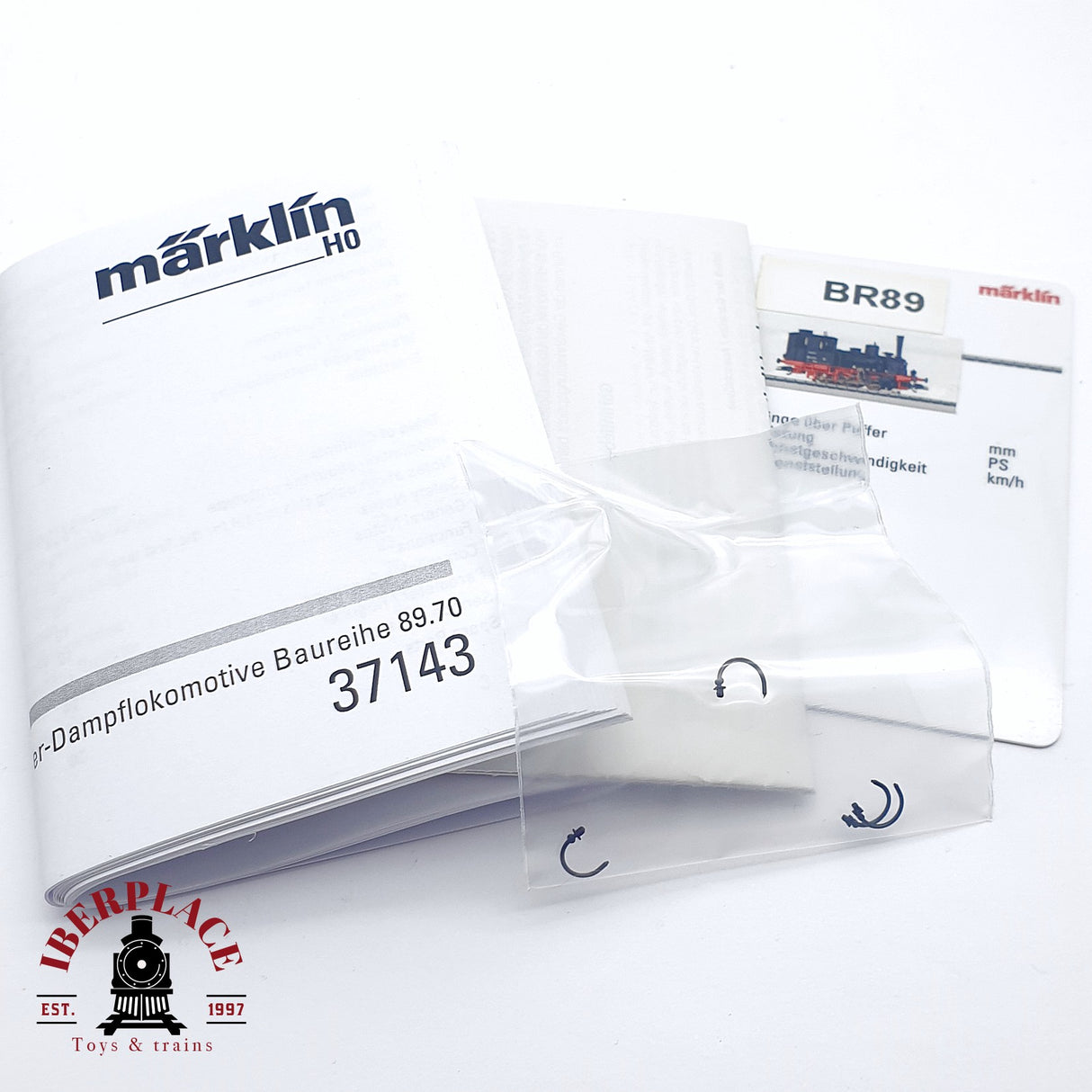 ♻️ 2da mano - Märklin 37143 Digital Locomotora de vapor DB 89 7339 con sonido H0 escala 1:87