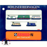 ♻️ Arnold 0156 Set 5 vagones Berliner Bierwagen Schultheiss DB escala N 1:160