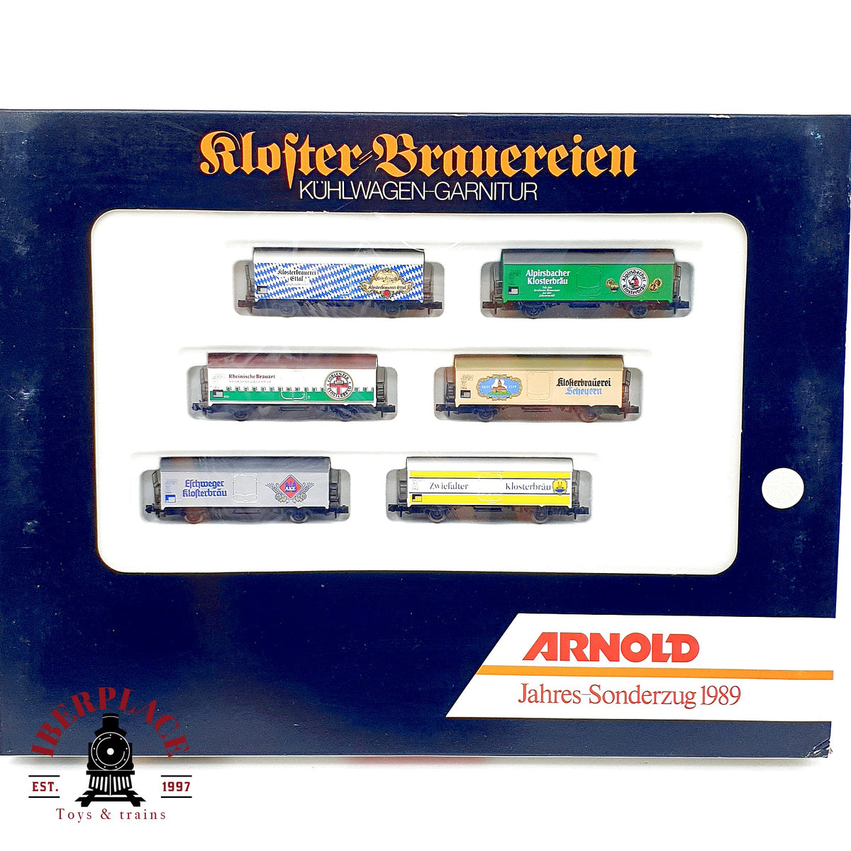 ♻️ Arnold 0165 Set 6 vagones Kloster-Brauereien Jahres-Sonderzug 1989 escala N 1:160