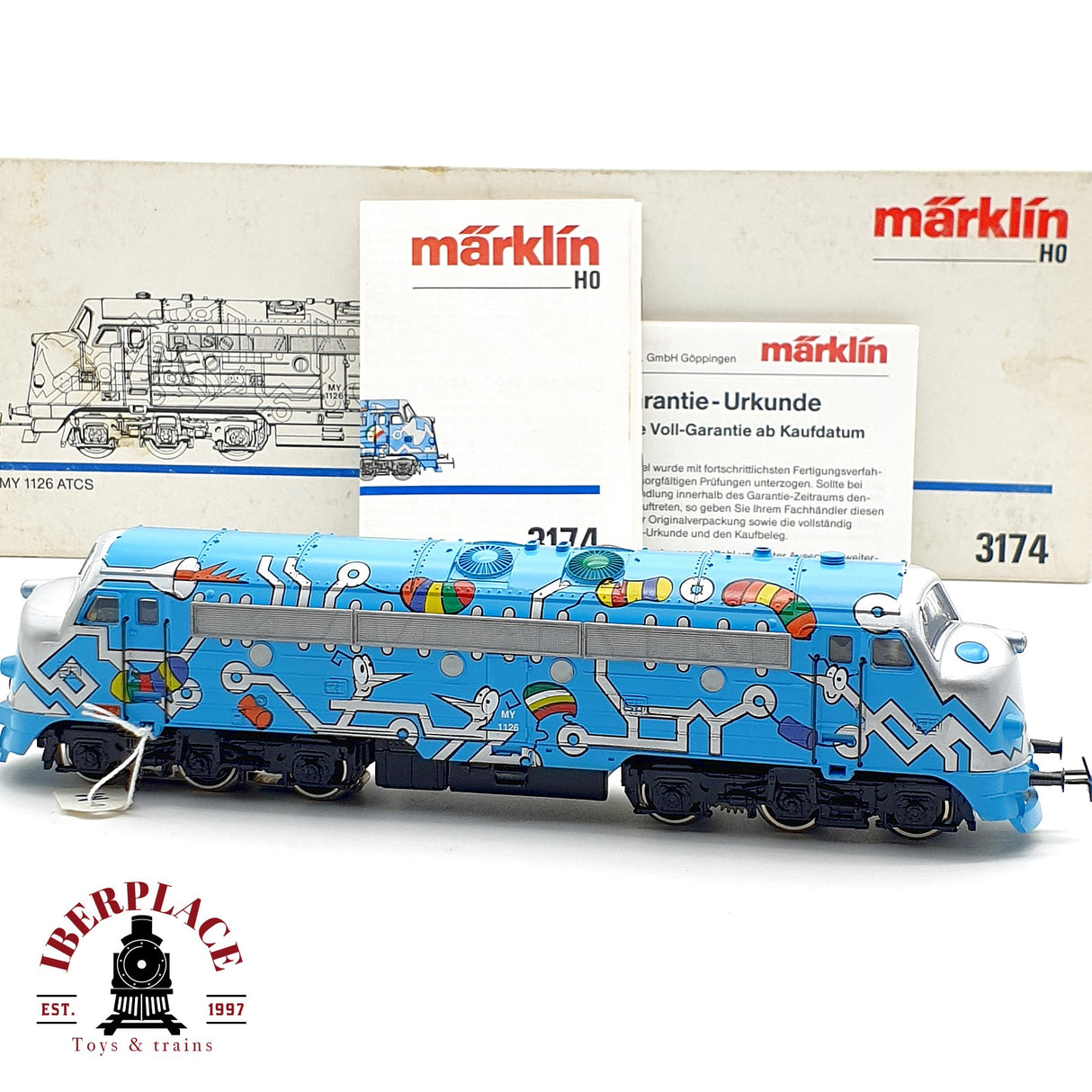 ♻️ AC Märklin 3174 Locomotora MY 1126 ATCS 1126 H0 escala 1:87 A28