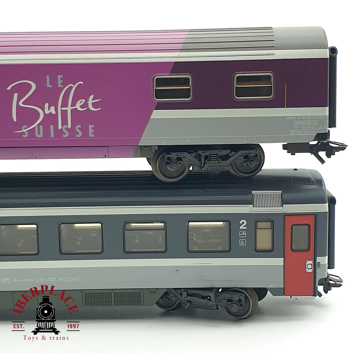 ♻️ AC 2x Märklin vagones pasajeros SBB Le Buffet Suisse H0 escala 1:87 A28