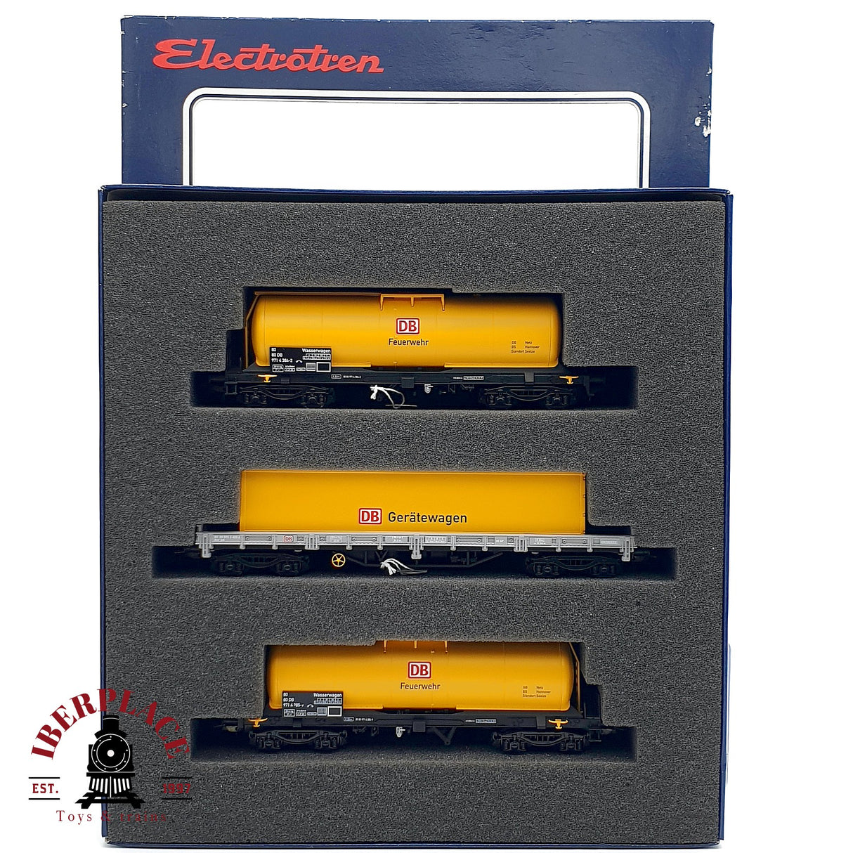 ♻️ DC Electrotren 6503K Set de vagones de bomberos DB H0 escala 1:87 A28
