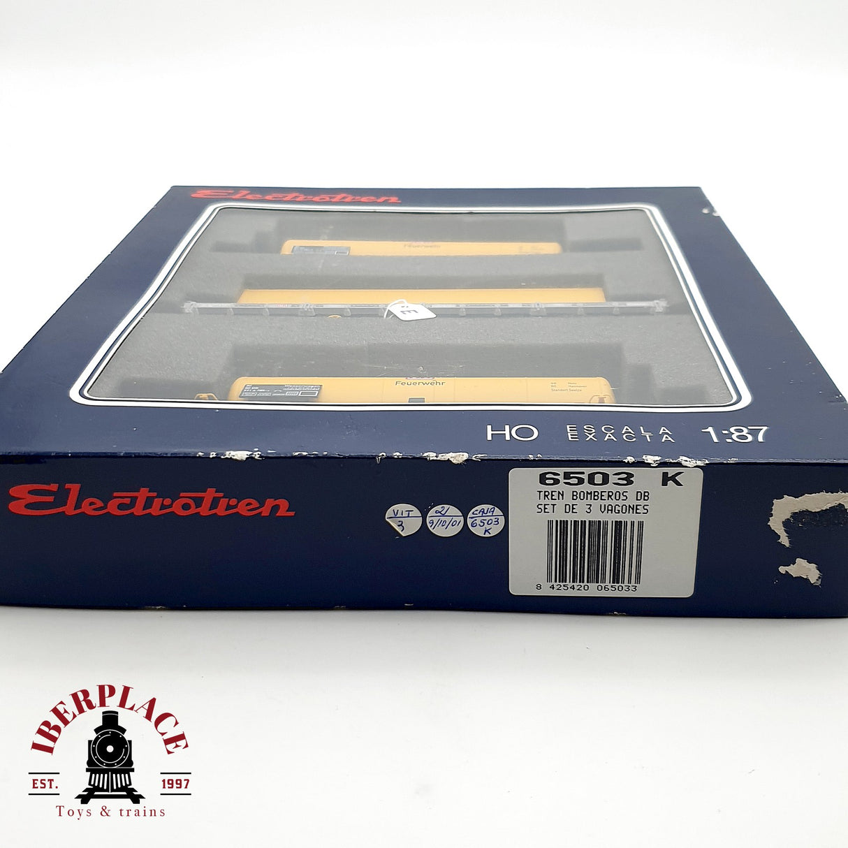 ♻️ DC Electrotren 6503K Set de vagones de bomberos DB H0 escala 1:87 A28