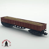♻️ IBERTREN vagón con carga de gravilla RENFE RN Rojo oxido N escala 1:160