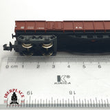 ♻️ IBERTREN vagón con carga de gravilla RENFE RN Rojo oxido N escala 1:160