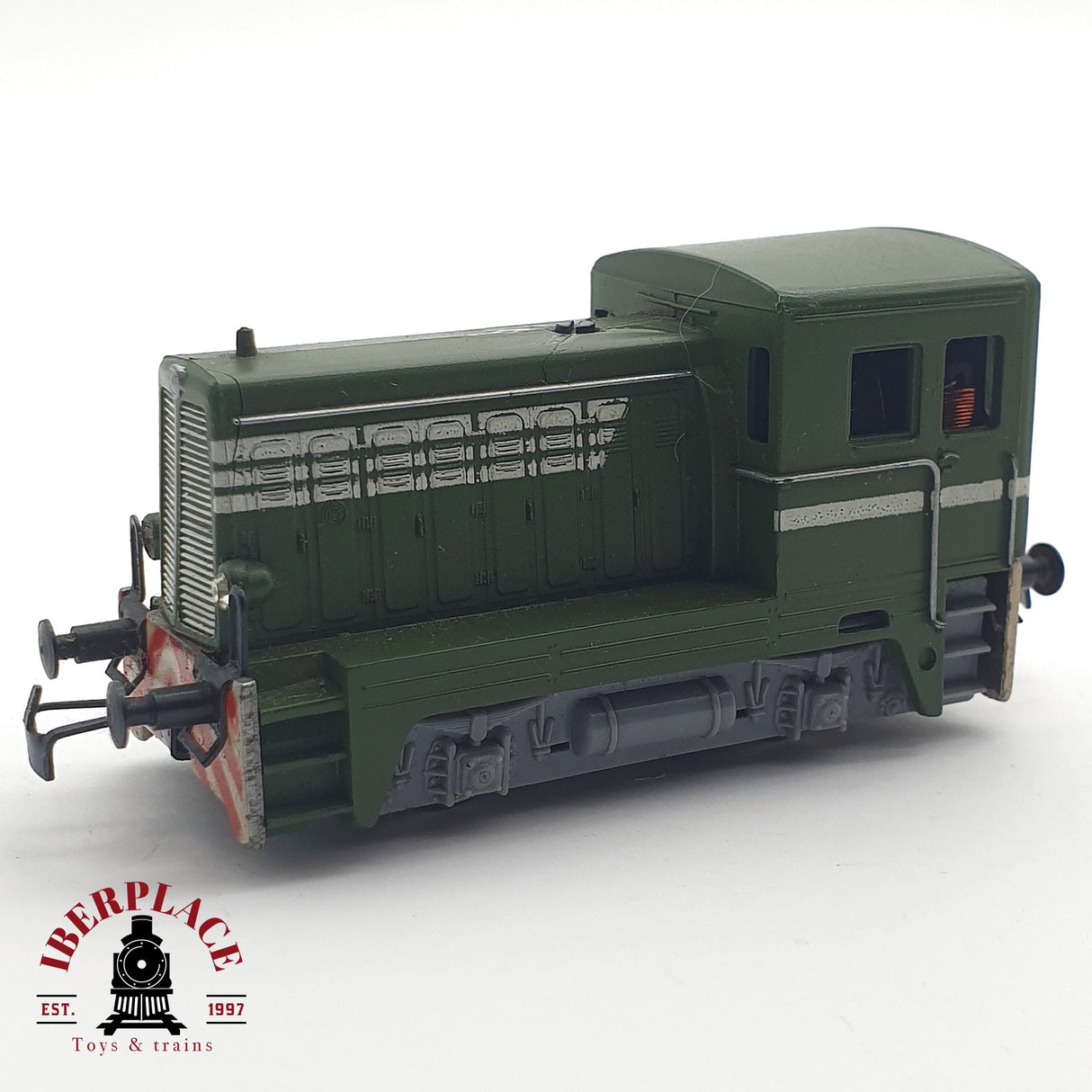 ♻️ DC Locomotora diesel de maniobras verde H0 escala 1:87 ⚠️ restaurar/piezas