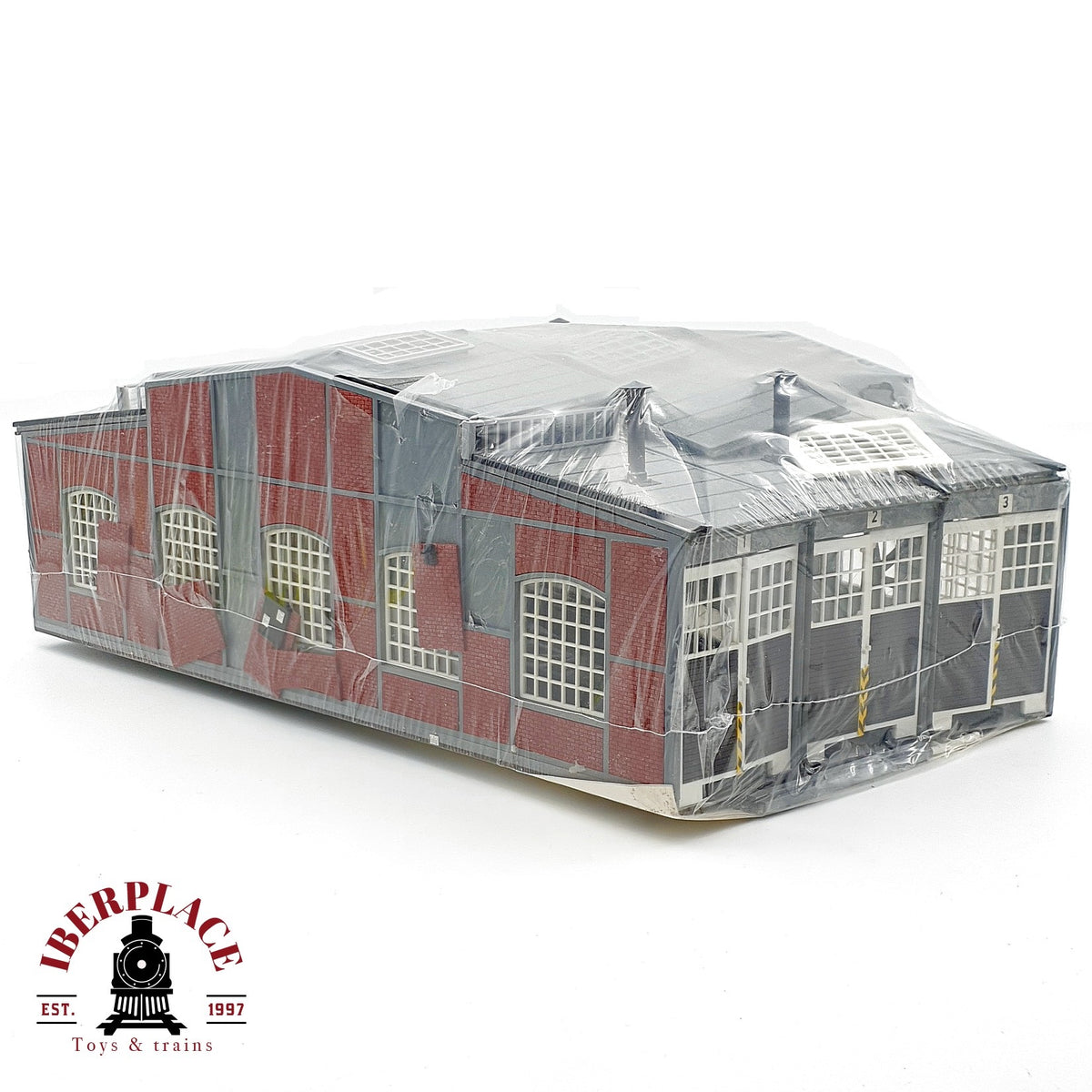 ♻️✨ Deposito de locomotoras circular 3 vias cocheras maqueta escala H0 1:87