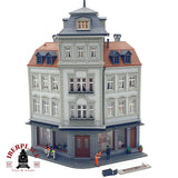♻️ Kibri Edificio esquinero con tienda de motos maqueta Escala H0 1:87