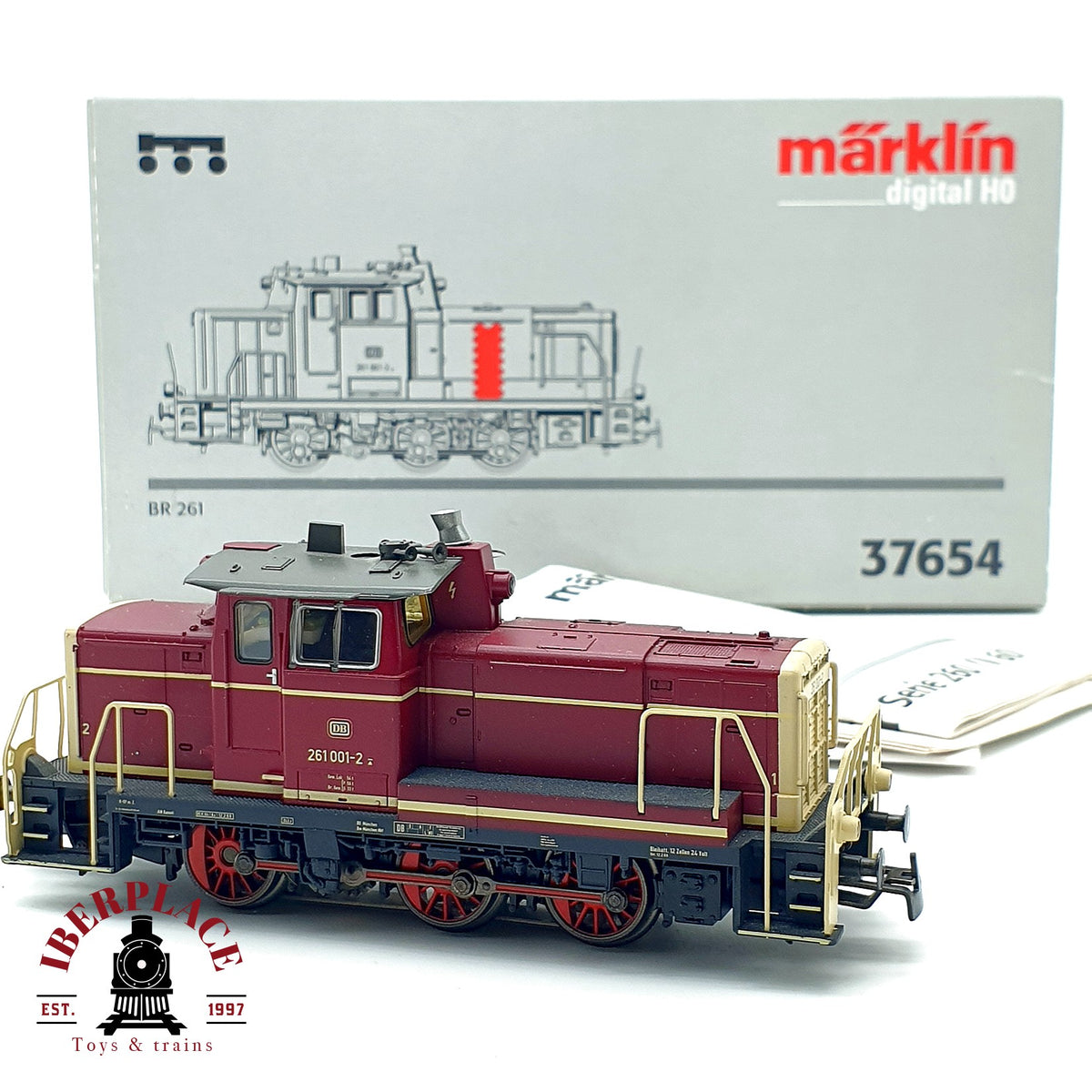 ♻️✨ Märklin 37654 Digital Locomotora diesel maniobras BR 261 DB Ep IV V60 AC Escala H0 1:87