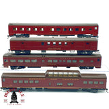 ♻️ 🚂 Rivarossi 4x vagones Norfolk and Western N&W Vista Dome Mail DC Escala H0 1:87