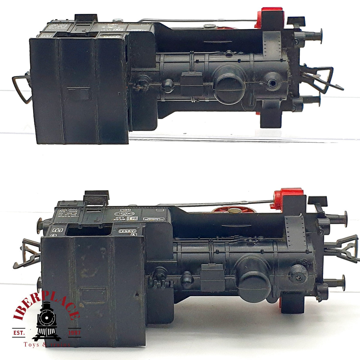 ♻️ 🛠️ 2x Fleischmann H0 Locomotora Vapor Tanque ANNA Werklok 3 para Restaurar  Escala H0 1:87