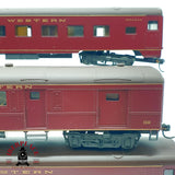 ♻️ 🚂 Rivarossi 4x vagones Norfolk and Western N&W Vista Dome Mail DC Escala H0 1:87