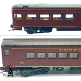 ♻️ 🚂 Rivarossi 4x vagones Norfolk and Western N&W Vista Dome Mail DC Escala H0 1:87
