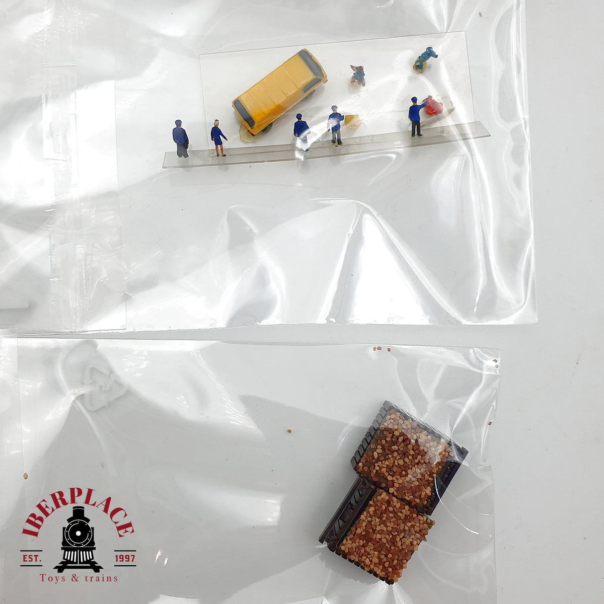 ♻️ 🚂 Busch abetos figuras Correos Post calcas carga accesorios Z 1:220