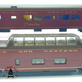 ♻️ 🚂 Rivarossi 4x vagones Norfolk and Western N&W Vista Dome Mail DC Escala H0 1:87