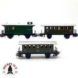 ♻️ 🚂 Märklin 3x Vagones Chapa Donnervobuchse y Furgon Equipajes DB Ep III Escala H0 1:87