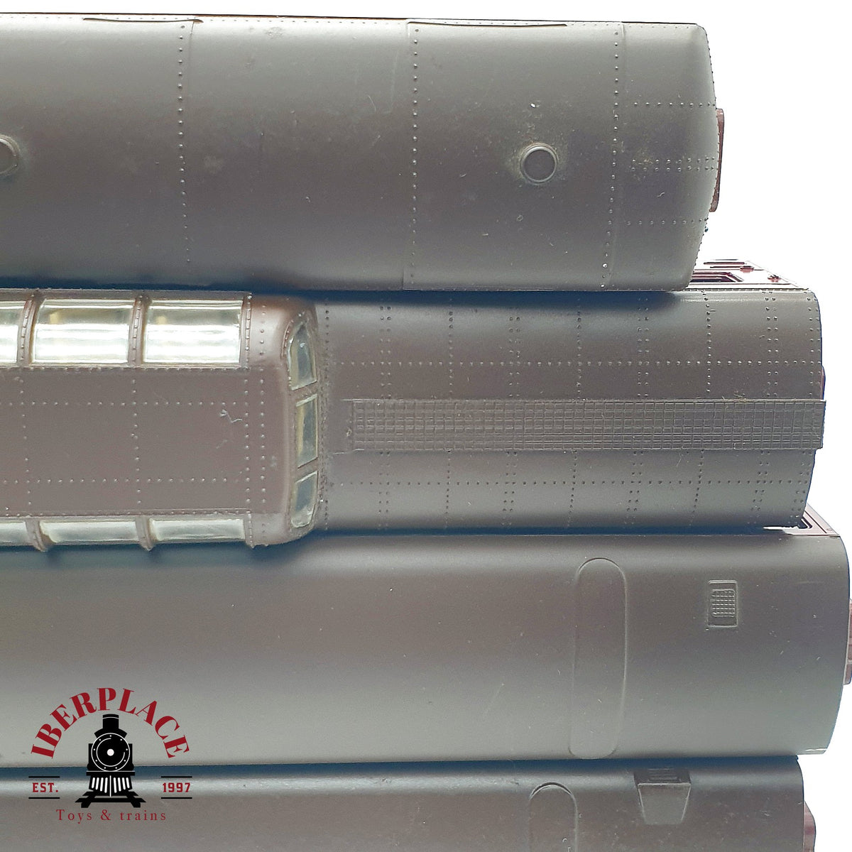♻️ 🚂 Rivarossi 4x vagones Norfolk and Western N&W Vista Dome Mail DC Escala H0 1:87