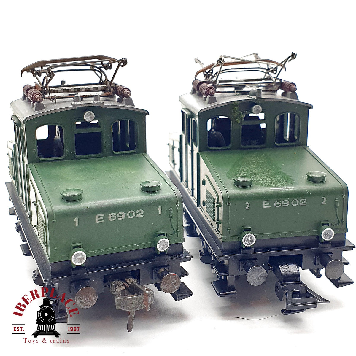 ♻️ 🚂 Fleischmann 2x Locomotora Eléctrica E69 02 DB Ep III Adelheid DC Escala H0 1:87