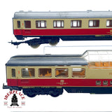 ♻️ 🚂 Lima 4x vagones Trans Europ Express (TEE) Rheingold DB coche panorámico DC Escala H0 1:87