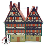 ♻️ Farmacia de la plaza Rathaus-Apotheke edificio entramado de madera Escala H0 1:87