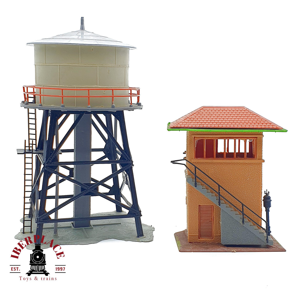 ♻️ 🚂 Edificios Deposito de Agua y Torre de Control Escala H0 1:87