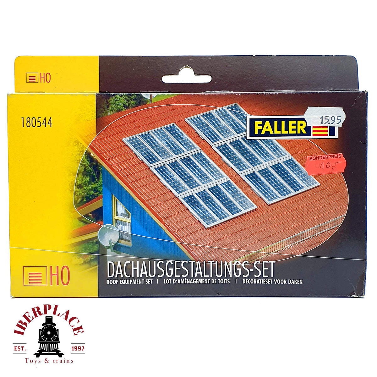 ♻️✨ Faller 180544 Set de equipamiento para tejados paneles solares Escala H0 1:87