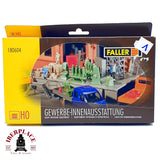 ♻️✨ Faller 180604 Set equipamiento interior taller y fábrica maqueta Escala H0 1:87
