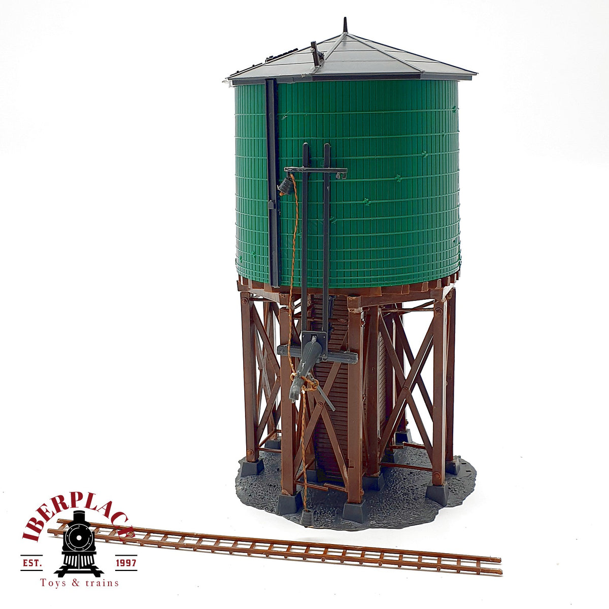 ♻️ 🚂 Deposito elevado de agua torre de agua madera verde Escala H0 1:87