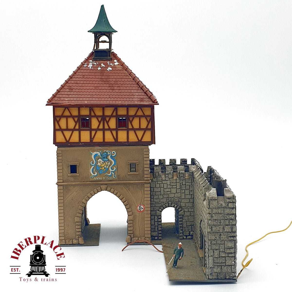 ♻️ POLA puerta de ciudad muralla medieval Escala H0 1:87