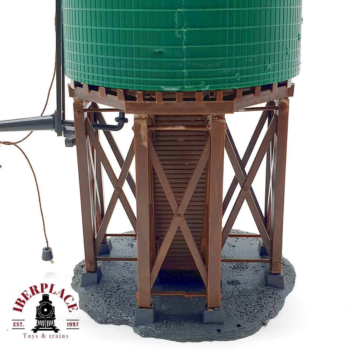 ♻️ 🚂 Deposito elevado de agua torre de agua madera verde Escala H0 1:87