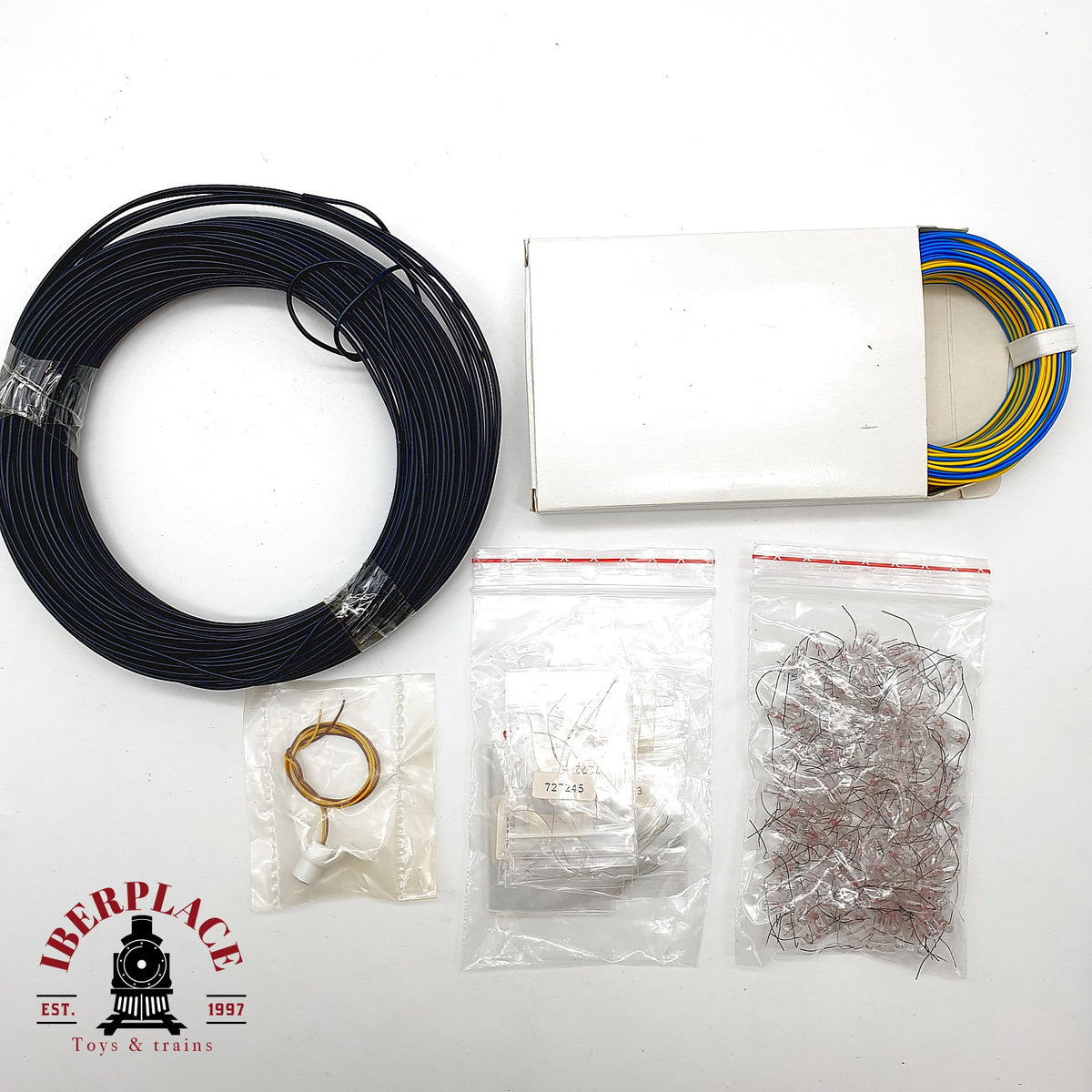 ♻️ Lote rollos de cable eléctrico leds micro bombillas para tu maqueta Escala H0 1:87