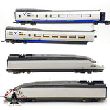 ♻️ 🚂Mehano set 4 piezas tren alta velocidad AVE S100 RENFE Ep V DC Escala H0 1:87