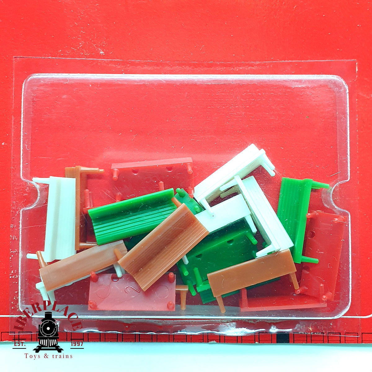 ♻️ ✨ Faller 3 Sets Blister Bancos Y Señales Parques Jardin 574 Y 570 Escala H0 1:87