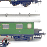 ♻️ 🚂 Piko DDR 426/33/1 Set 3 coches pasajeros 2/3 clase DRG verde clasico Escala H0 1:87