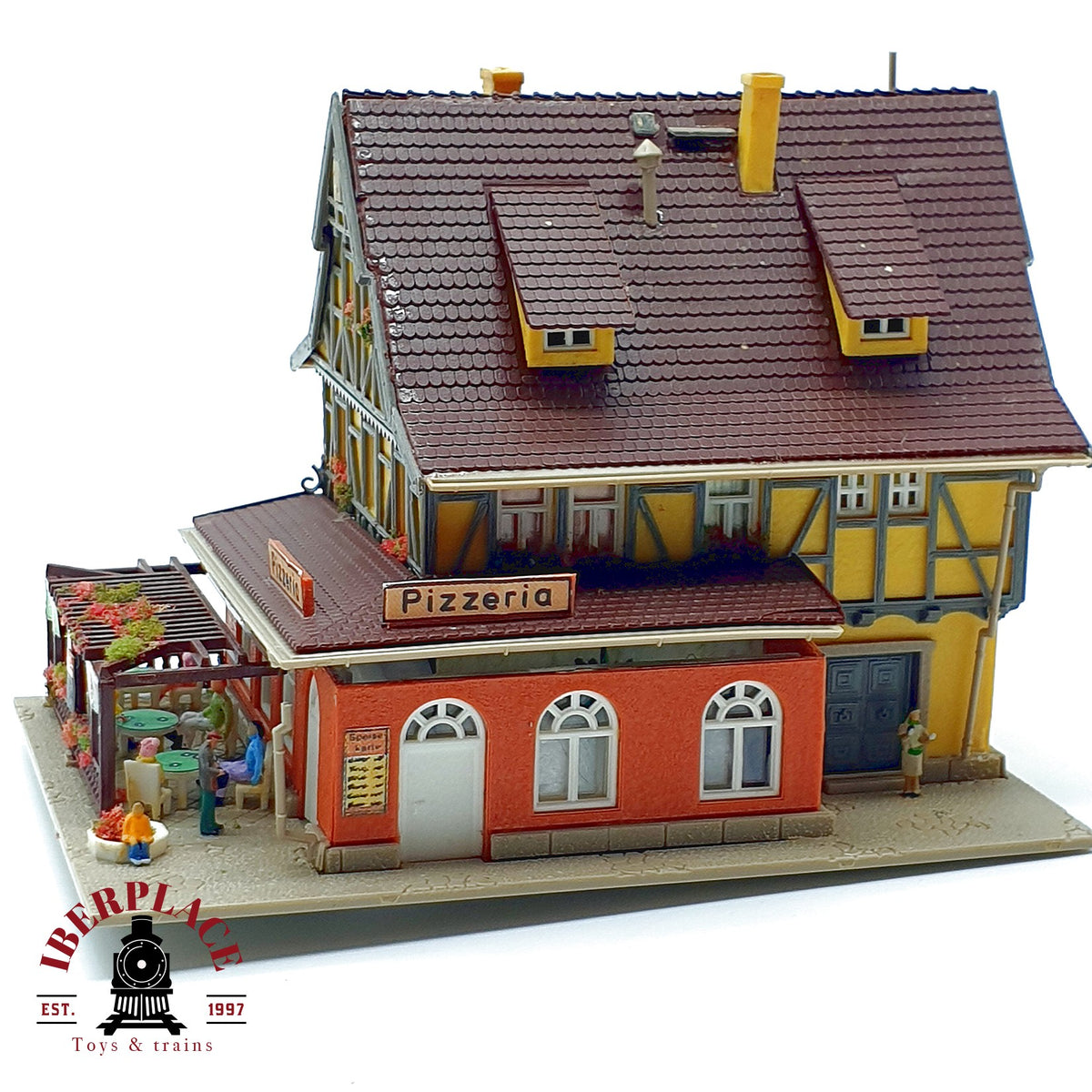 ♻️ 🚂 Vollmer 52252 pizzeria restaurante en casa entramado madera Escala N 1:160