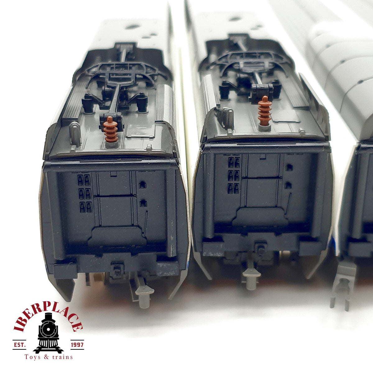 ♻️ 🚂Mehano set 4 piezas tren alta velocidad AVE S100 RENFE Ep V DC Escala H0 1:87