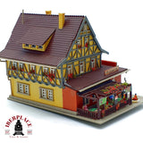 ♻️ 🚂 Vollmer 52252 pizzeria restaurante en casa entramado madera Escala N 1:160