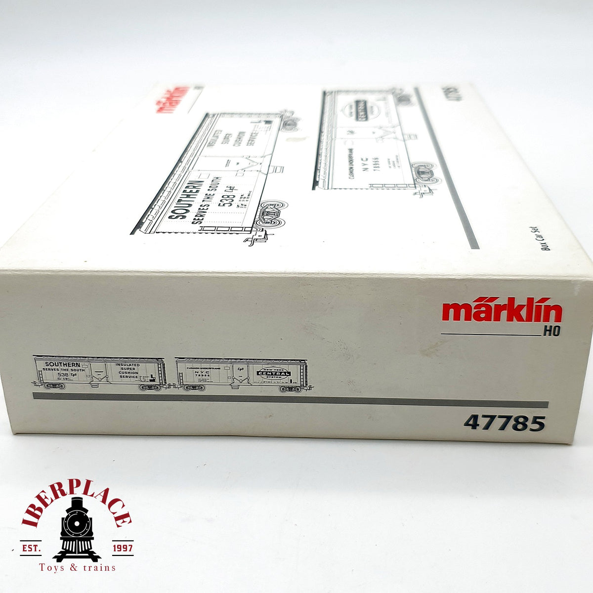 ♻️ ✨ Märklin 47785 Set 2 vagones mercancias cerrados Southern NYC DC Escala H0 1:87