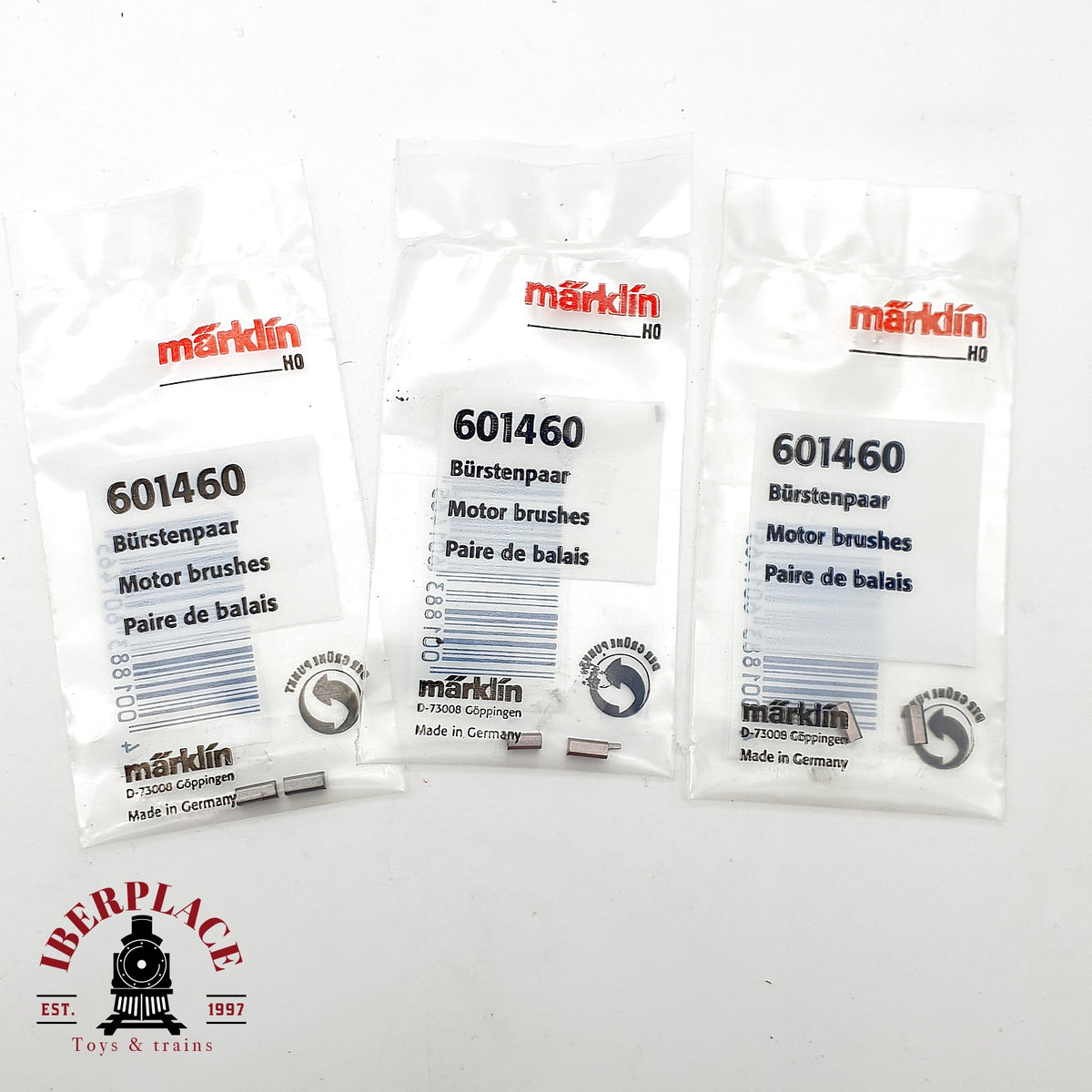 ♻️✨Märklin 3x Bürstenpaar Escobillas carbones motor Escala H0 1:87