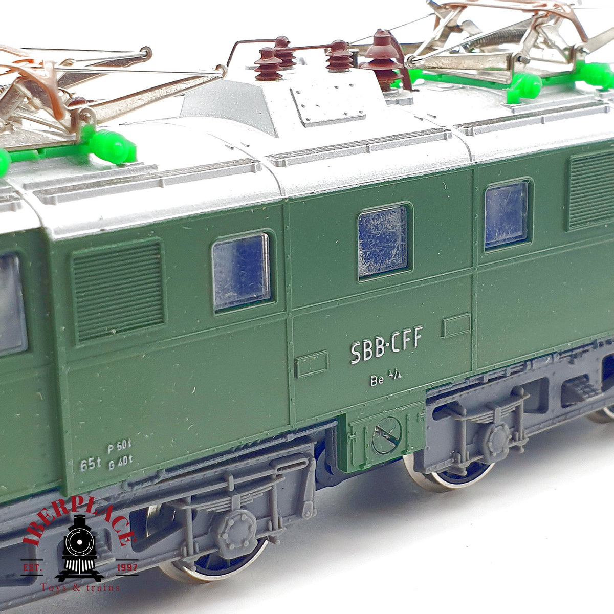 ♻️🚂 Kleinbahn 224 locomotora eléctrica Be 4/4 SBB CFF verde suiza clásica Escala H0 1:87